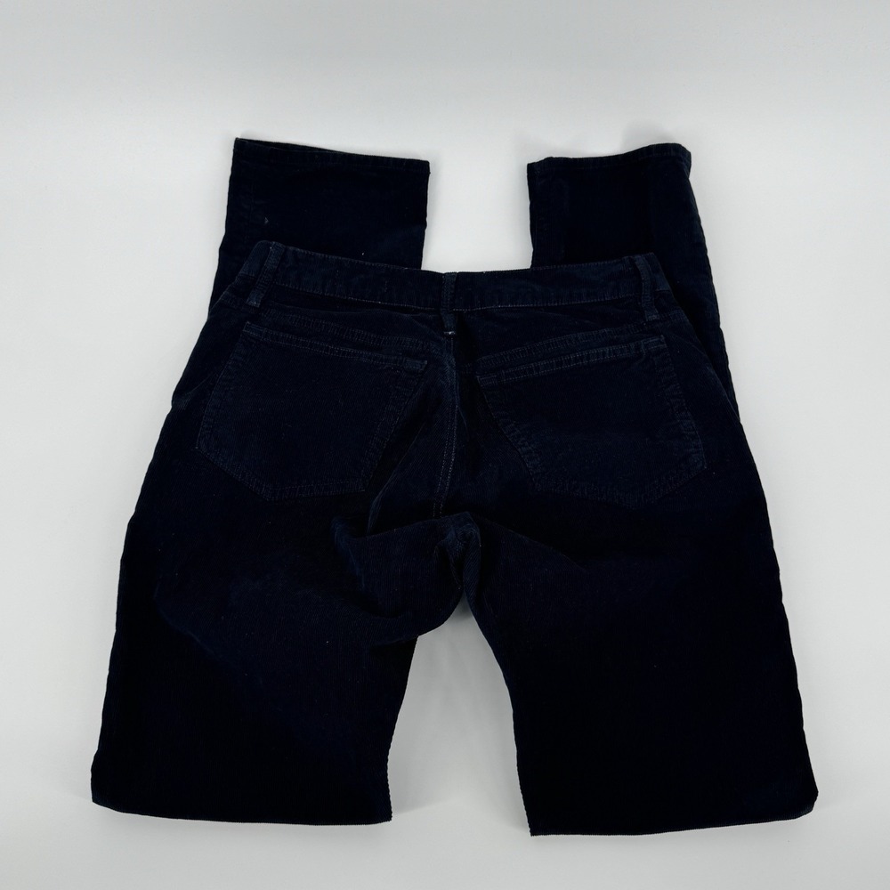 FRAME L'Homme Straight Corduroy Pants Mens 33 Navy Blue Stretch Luxury Designer - Picture 5 of 12